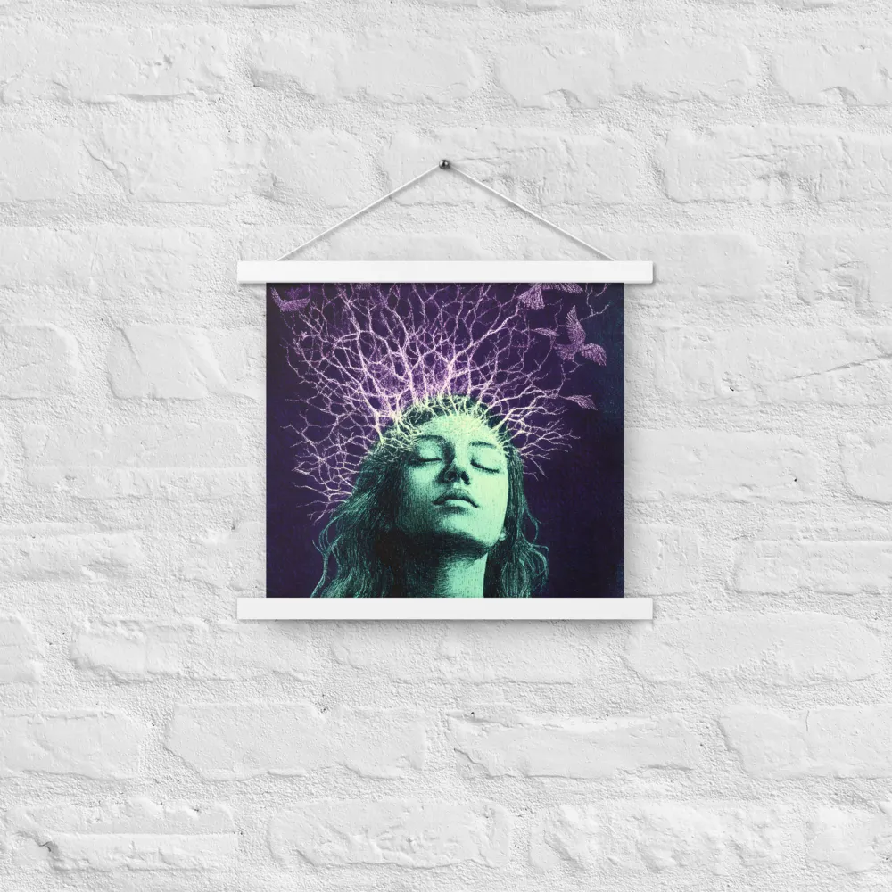 Whispers of Freedom | Poster With White Wood Hanger | 14″×14″