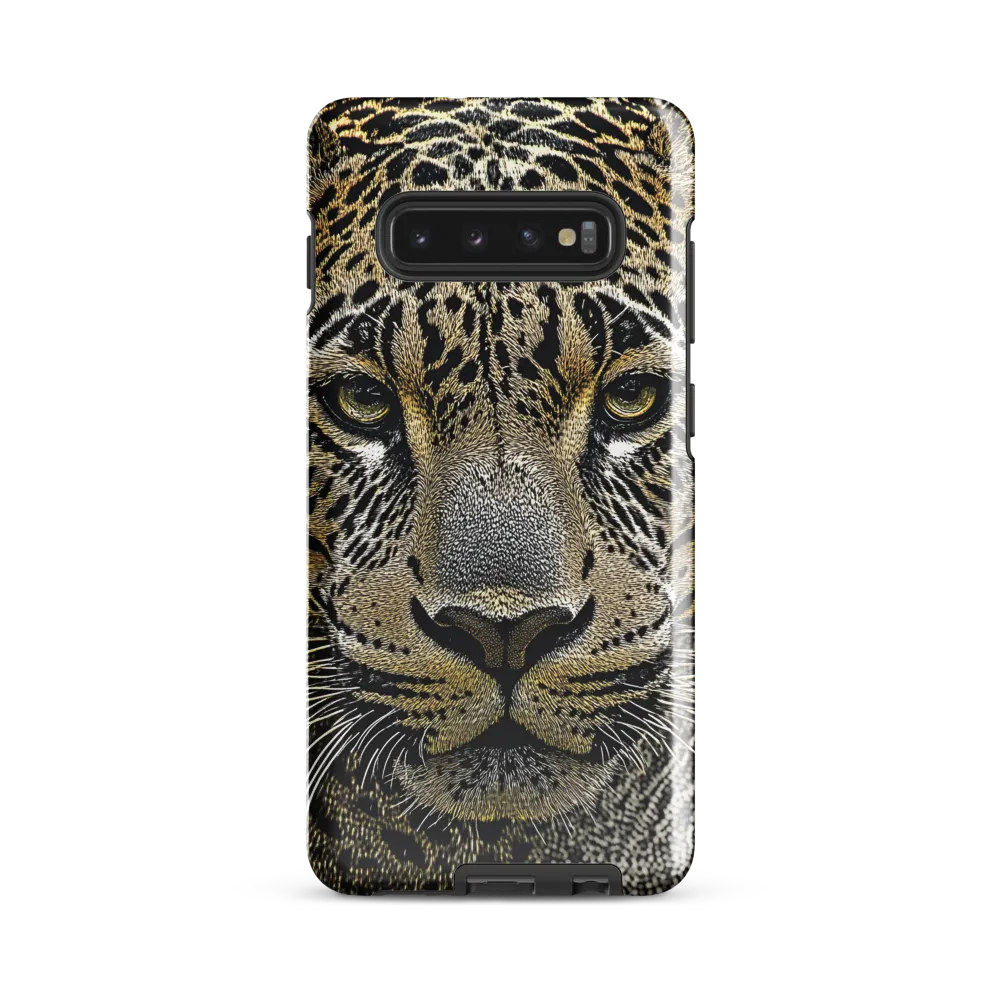 The Majestic Gaze: Portrait of a Leopard | Phone Case |  S10 Plus | Tough Case | Glossy