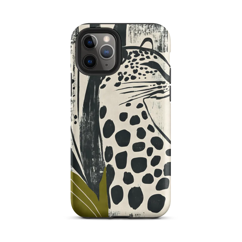 Leopard in Silhouette: A Modern Appeal | Phone Case |  11 Pro | Tough Case | Matte