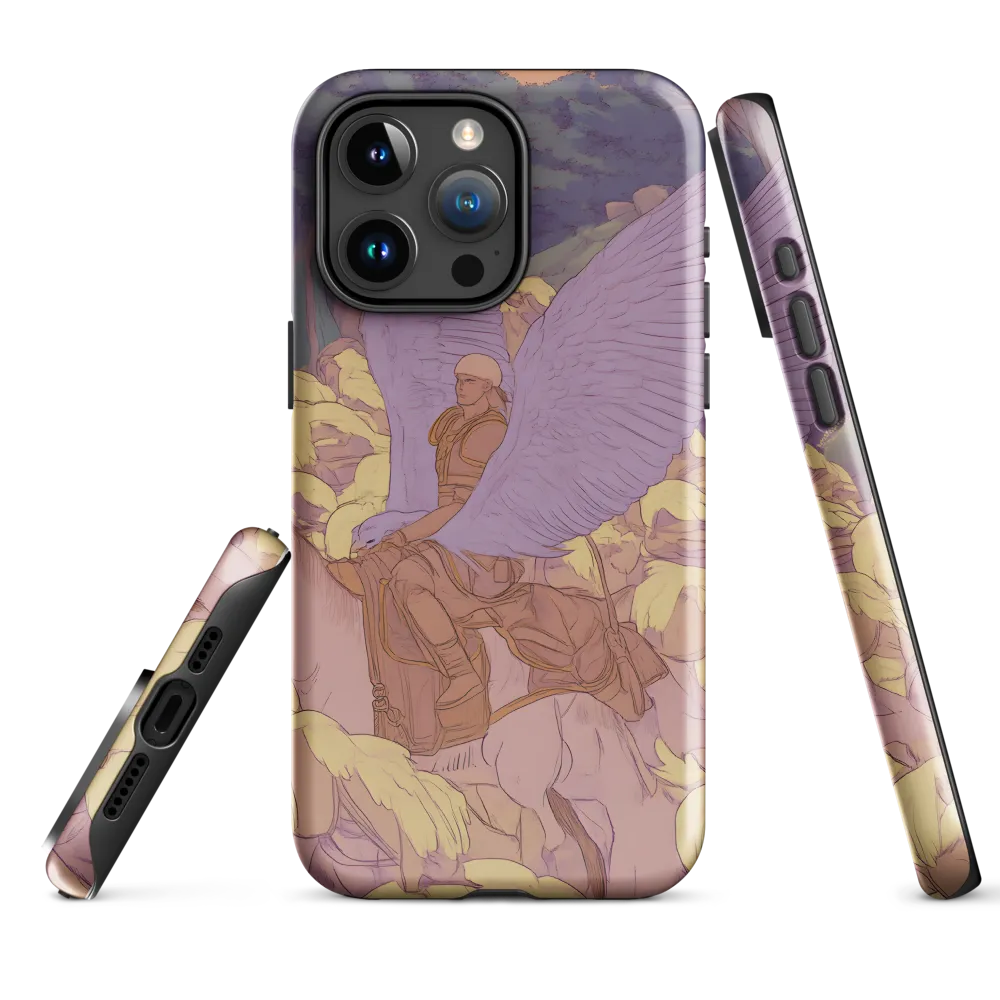 The Winged Guardian | Phone Case |  15 Pro Max | Tough Case | Glossy