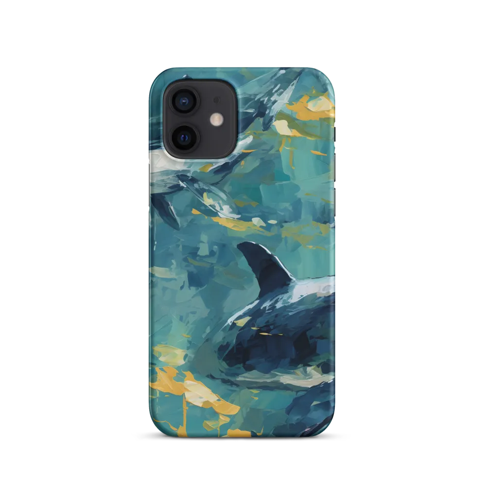 Harmony of the Ocean: Whales in Motion | Phone Case |  12 | Snap Case | Matte