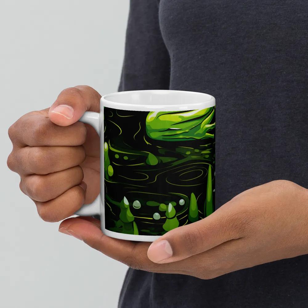 Green Harmony: Life Beneath the Surface | Mugs | Multiple Sizes & Colors