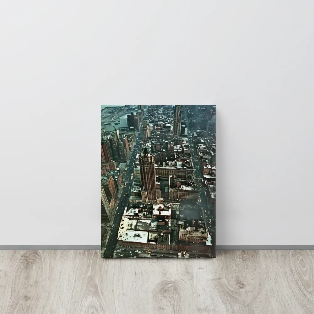 Aerial Symphony of Urban Life | Canvas | 12″×16″