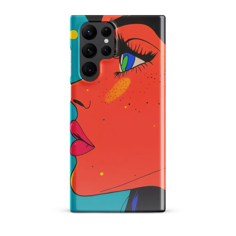 Vibrant Feminine Profile in Pop Art