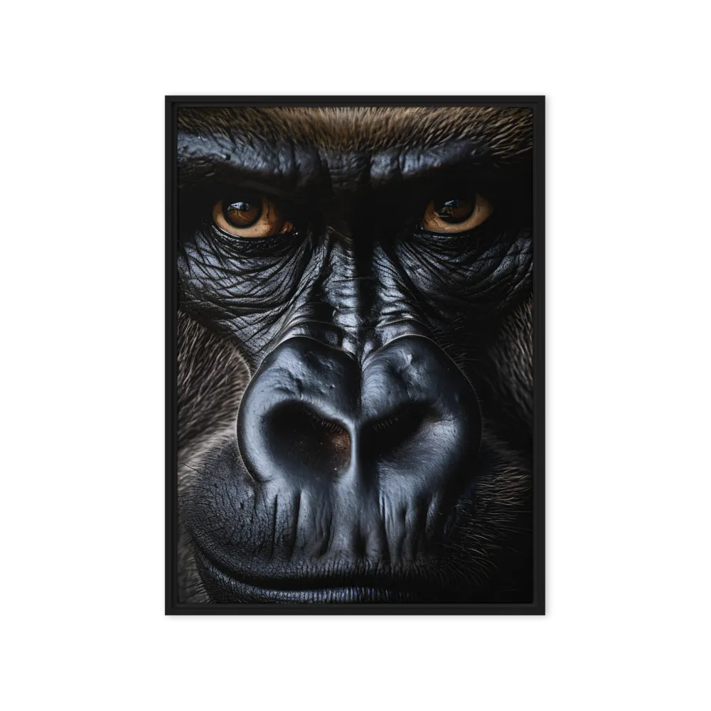 Gaze of the Wild: A Gorilla's Portrait