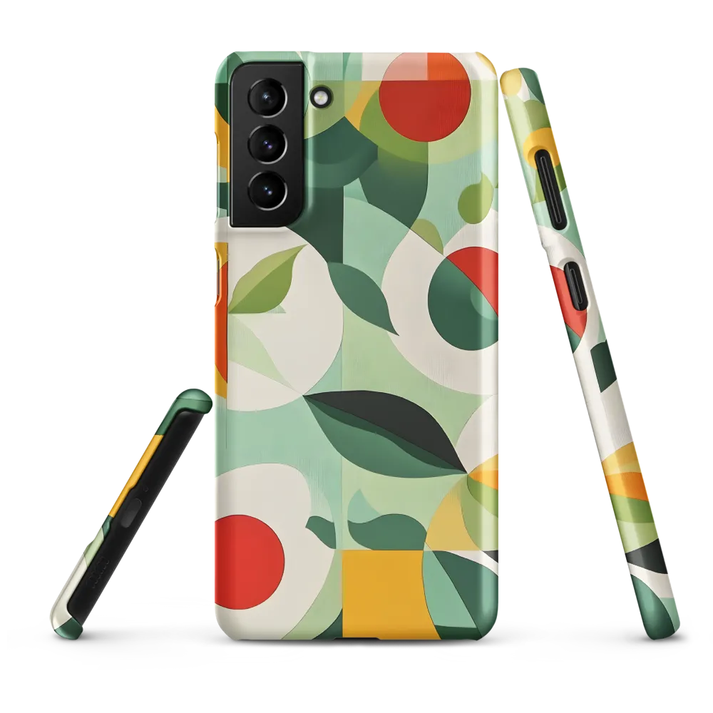 Harmony in Shapes: A Playful Abstract Design | Phone Case |  S21 Plus | Snap Case | Matte