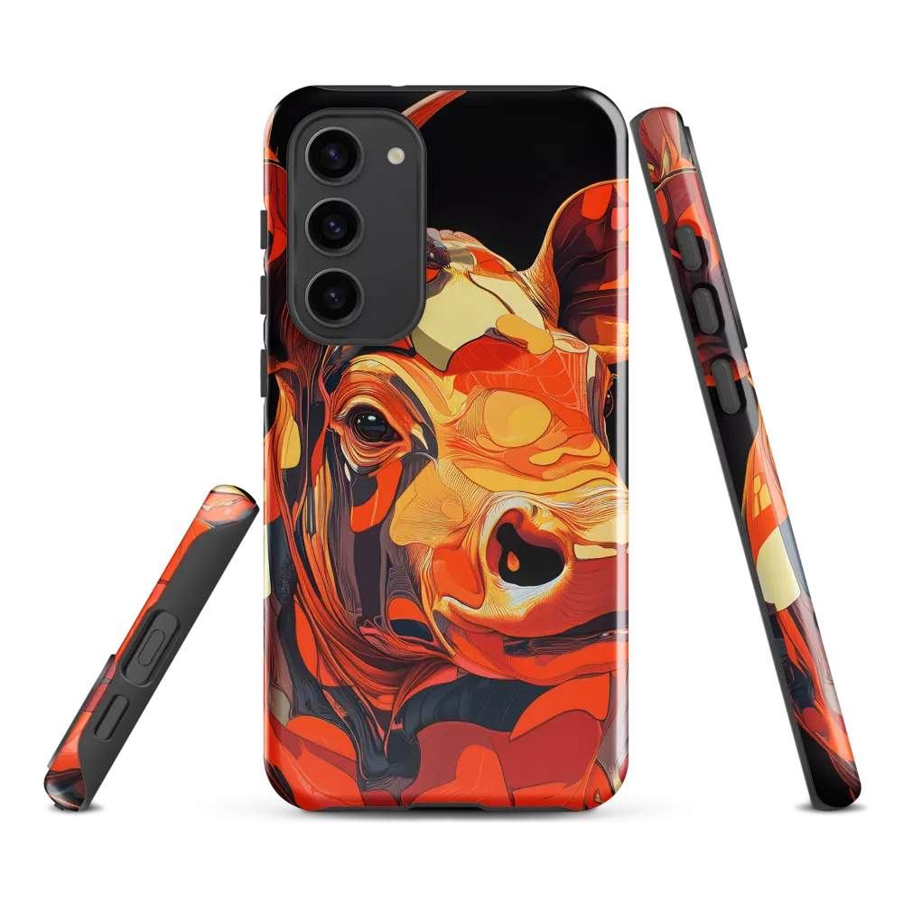 Modern Serenade: The Vibrant Cow