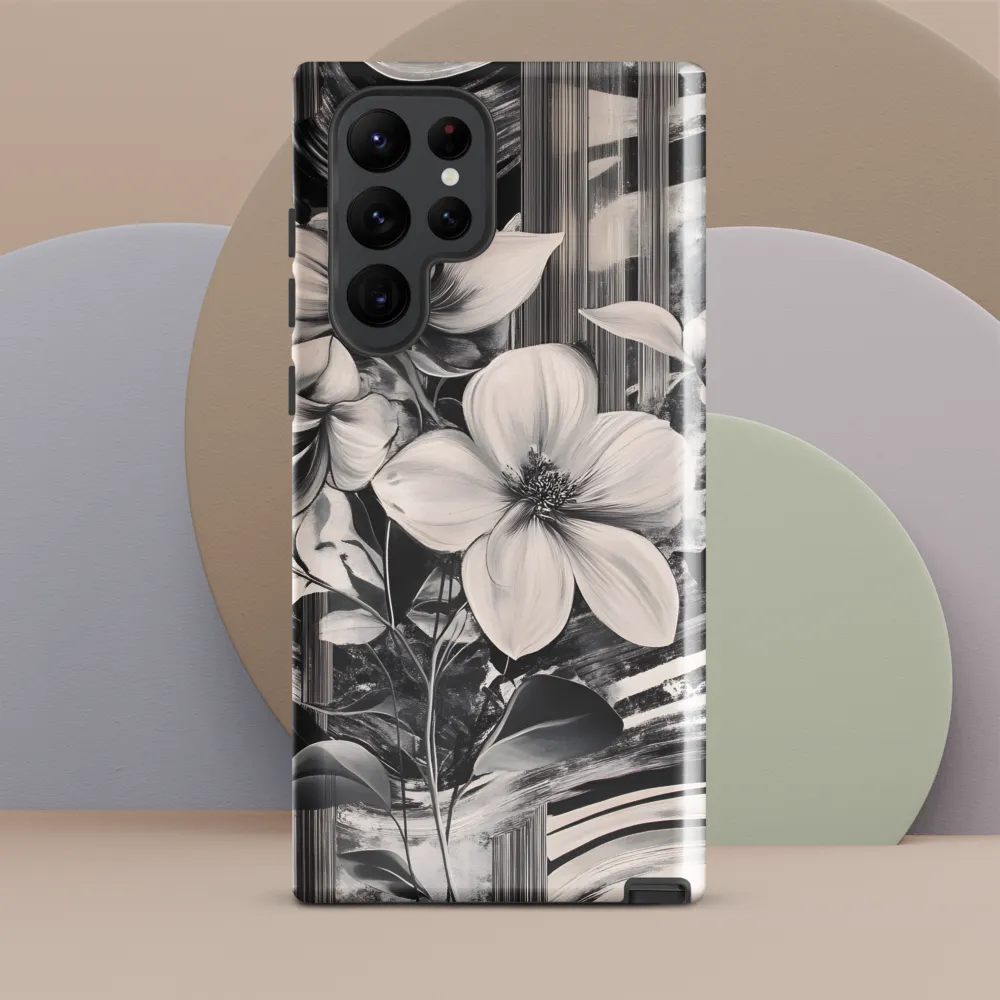 Ethereal Bloom: A Dance of Monochromes