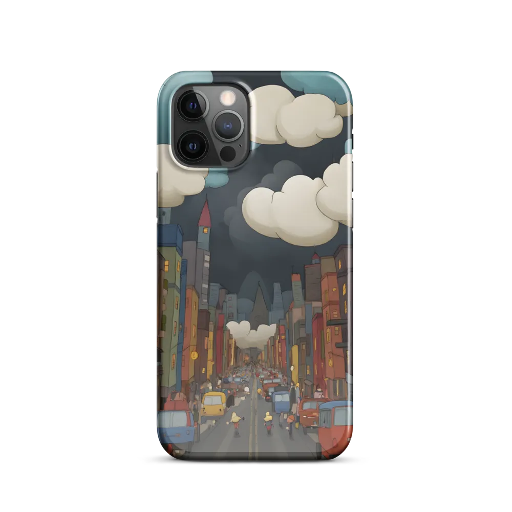 Urban Symphony: A City Awakens at Dusk | Phone Case |  12 Pro | Snap Case | Glossy