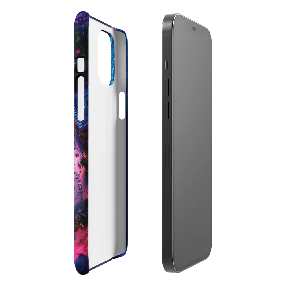 Twilight Reflections: A Serene Beach Aerial | Phone Case |  12 Pro Max | Snap Case | Matte