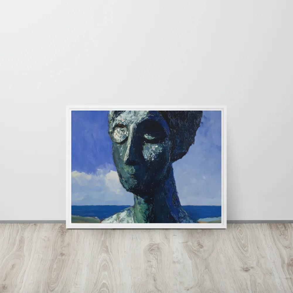 Silent Contemplation | Canvas with White Frame | 18″×24″