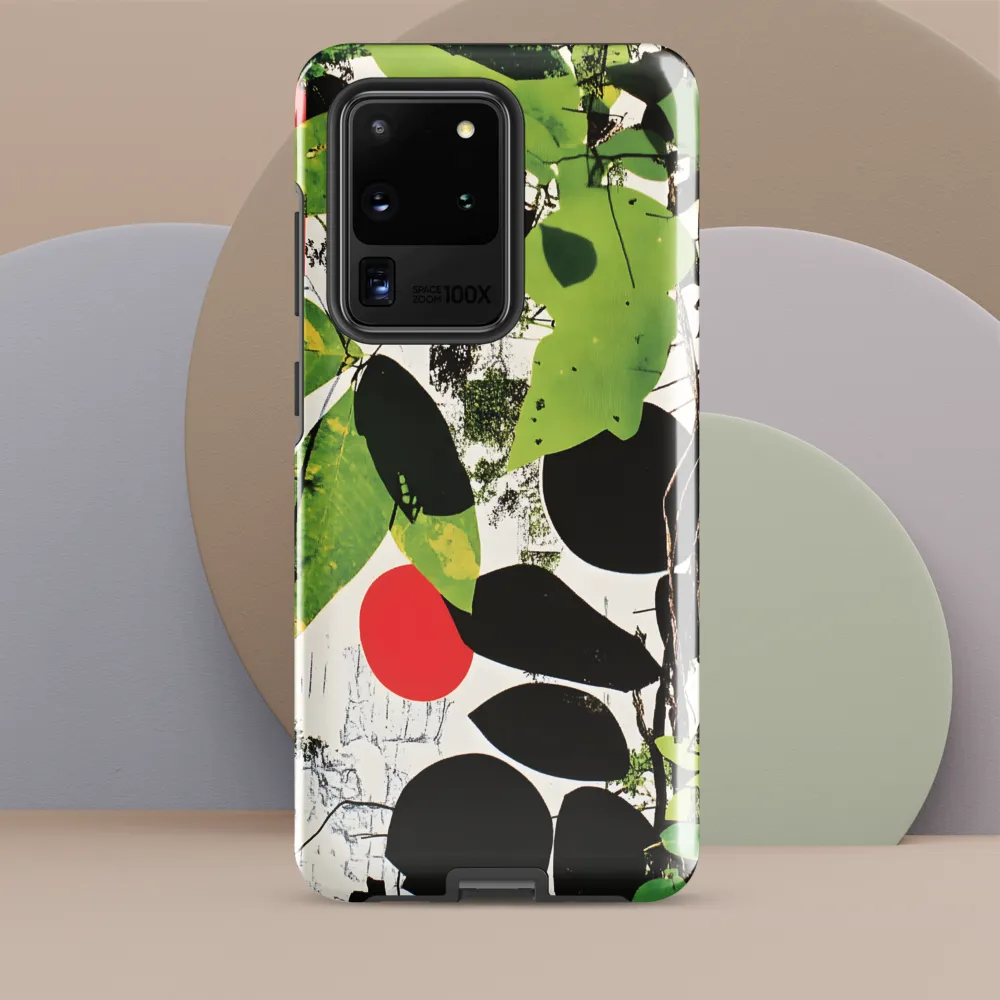 Nature's Geometry: A Contemporary Collage | Phone Case |  S20 Ultra | Tough Case | Glossy