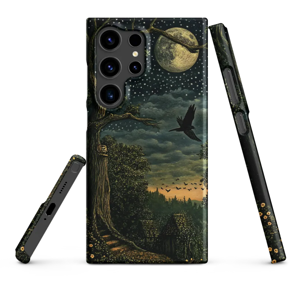 Mystical Nightscape Under the Full Moon | Phone Case |  S24 Ultra | Snap Case | Matte