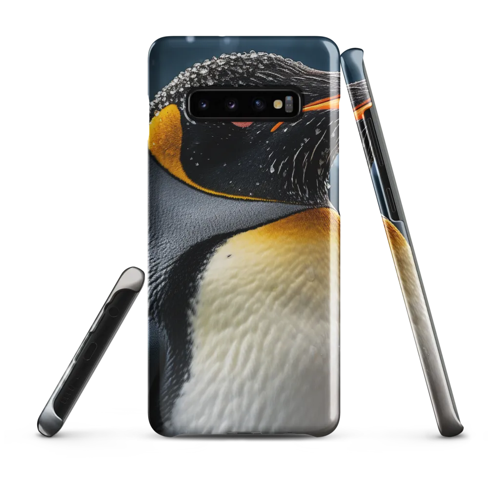 Majesty in the Snow: A Portrait of the Emperor Penguin | Phone Case |  S10 Plus | Snap Case | Glossy