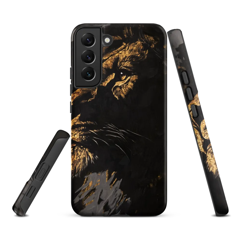Majestic Gaze: The Golden Lion