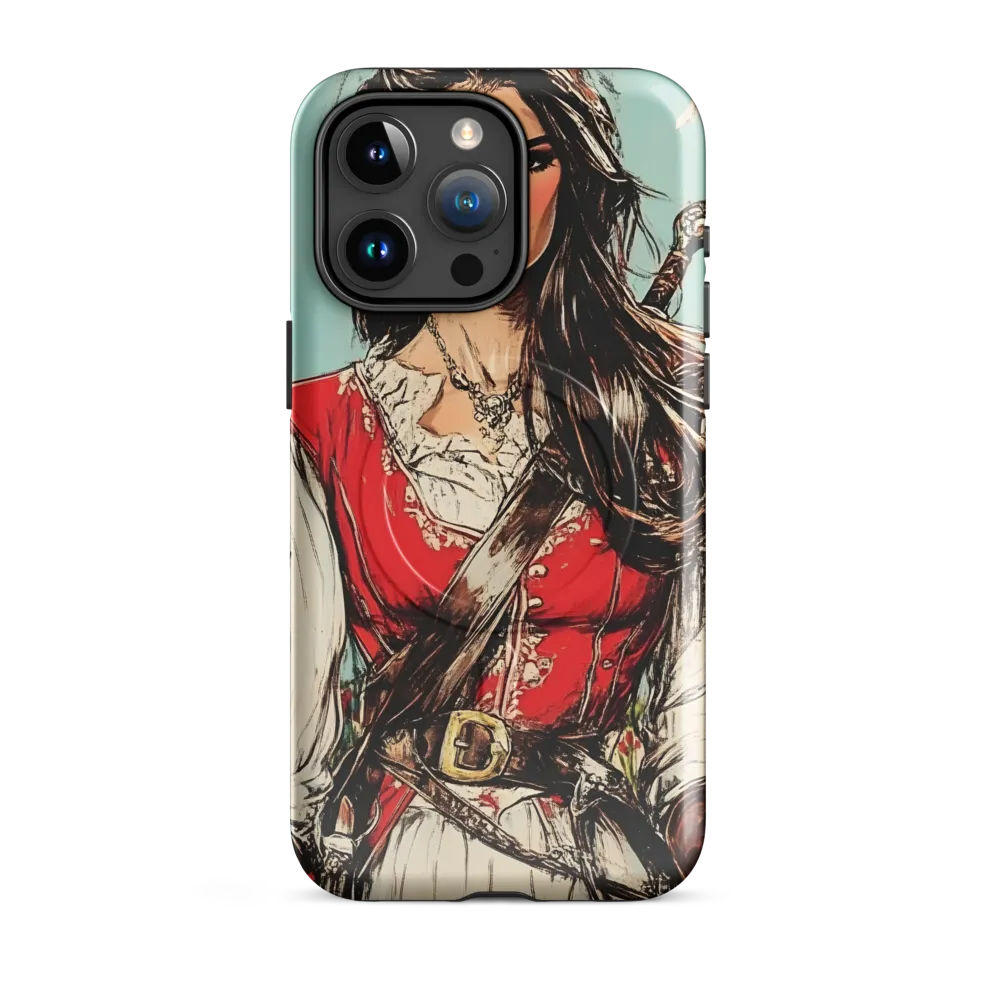 Fearless Pirate Queen | Phone Case |  15 Pro Max | MagSafe® Tough Case | Glossy