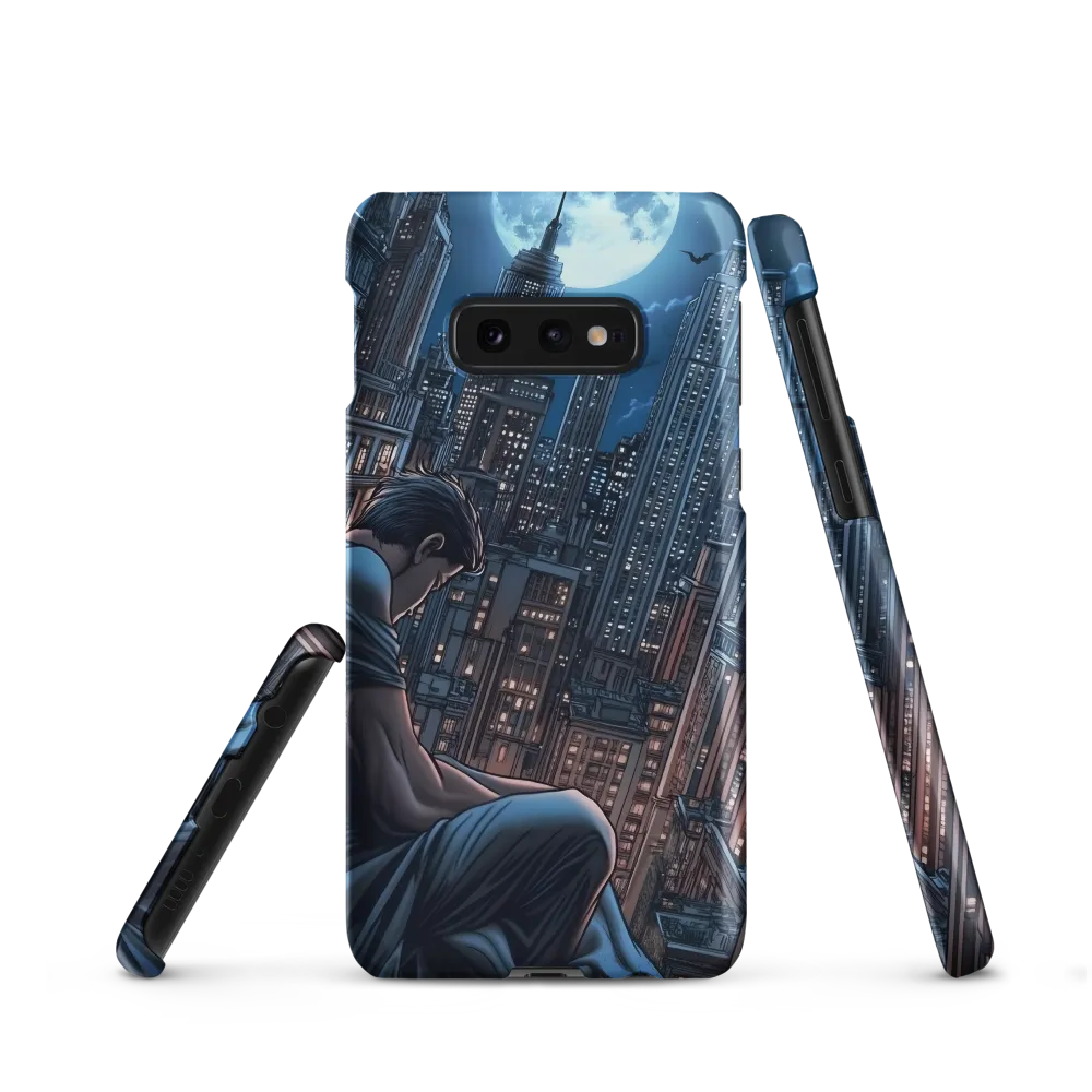 Reflections of a City Under the Moon | Phone Case |  S10e | Snap Case | Matte