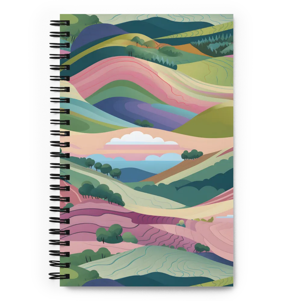 Harmonious Hills | Spiral Notebook