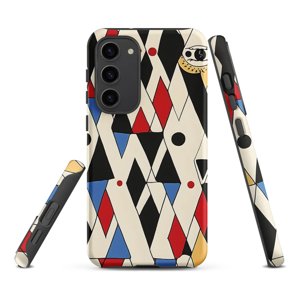 Dynamic Geometric Symphony | Phone Case |  S23 Plus | Tough Case | Matte