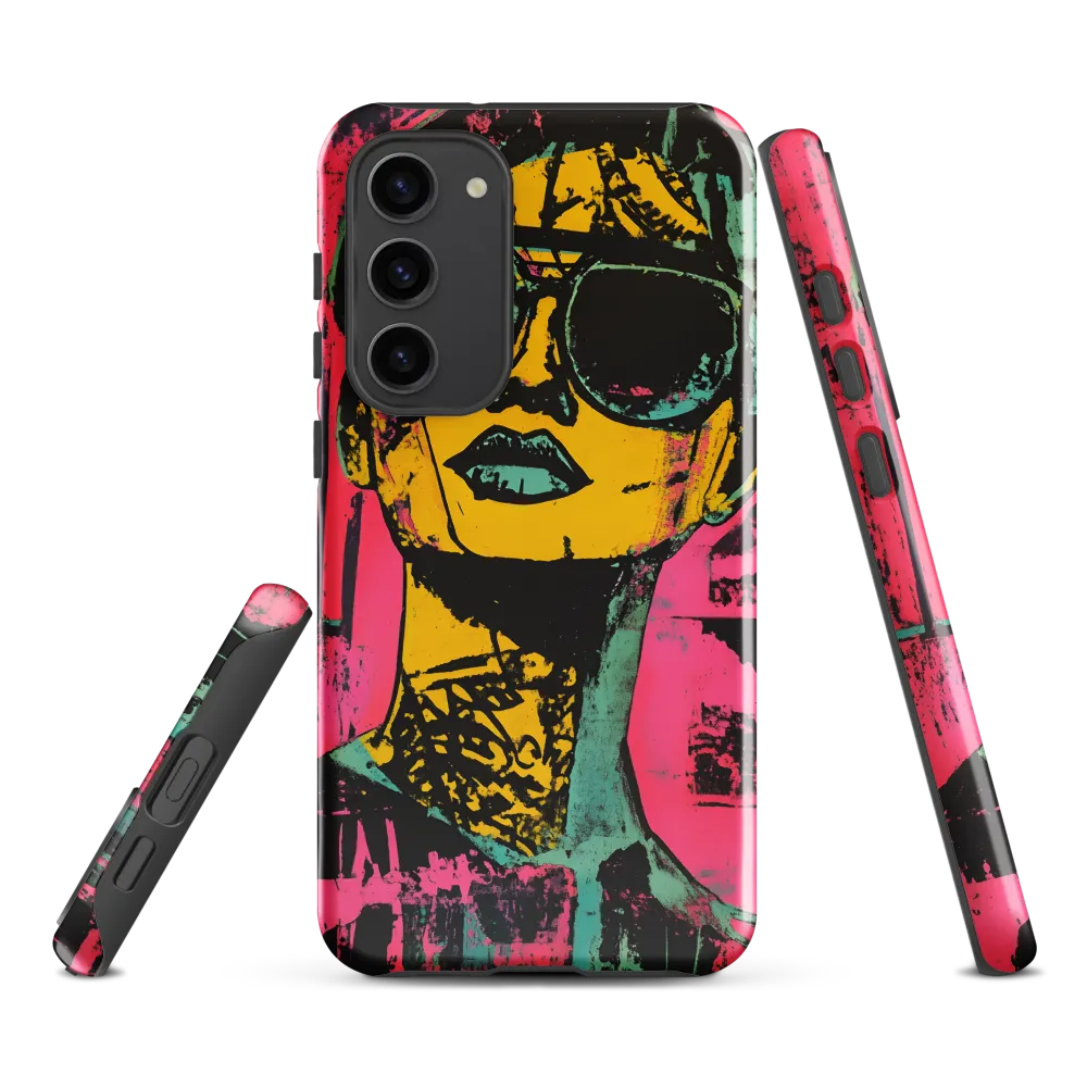 Confident Portrait in Neon Colors