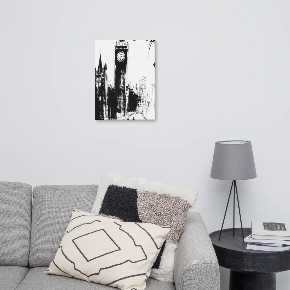 Clock Tower in Motion | Canvas | 18″×24″