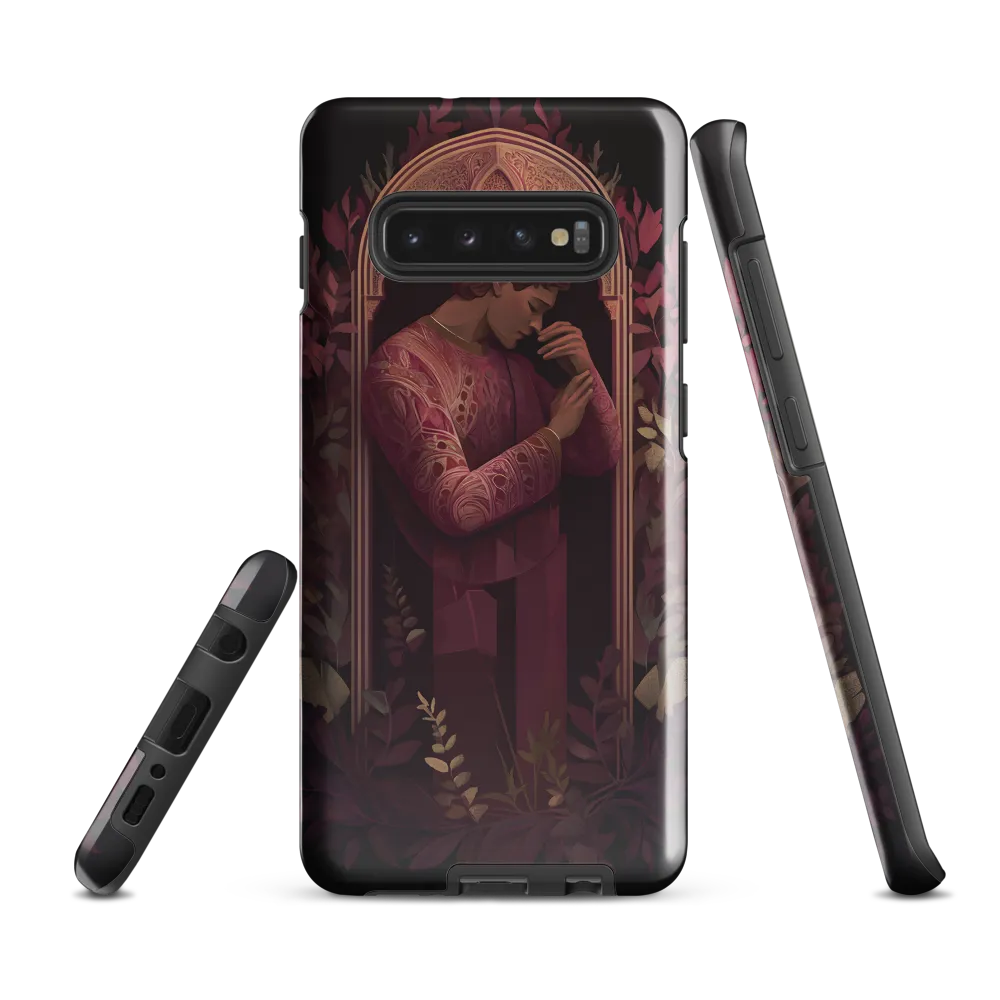 In Contemplation: A Portrait in Purple | Phone Case |  S10 Plus | Tough Case | Glossy