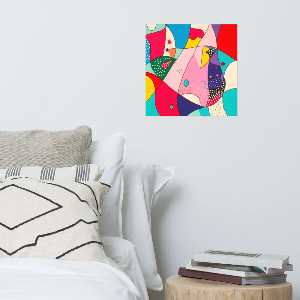 Playful Geometry in Color | Poster | 16″×16″