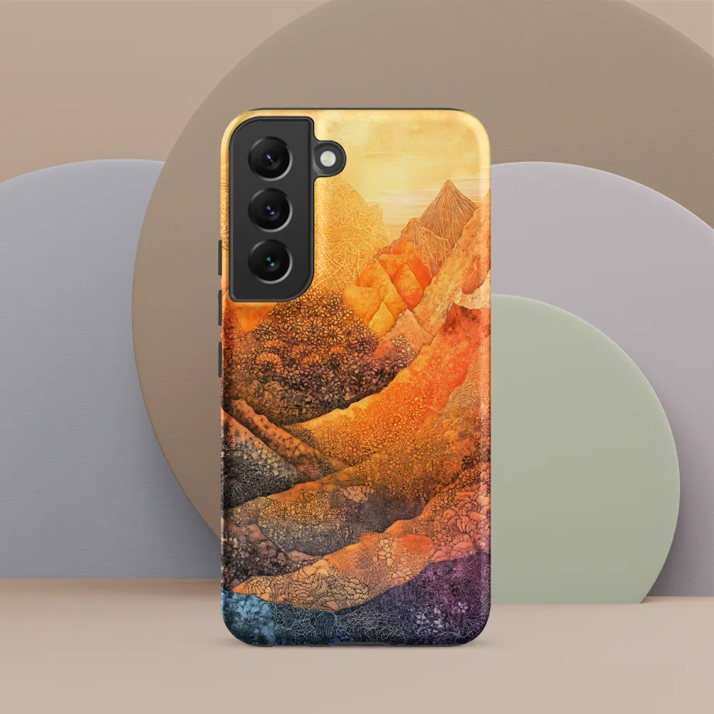 Serene Peaks of Color
