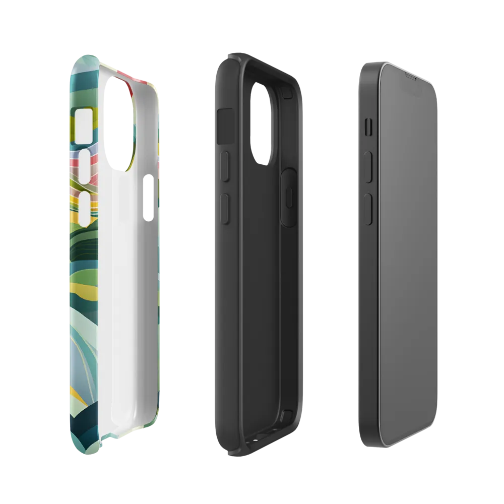 Waves of Serenity | Phone Case |  13 mini | Tough Case | Glossy