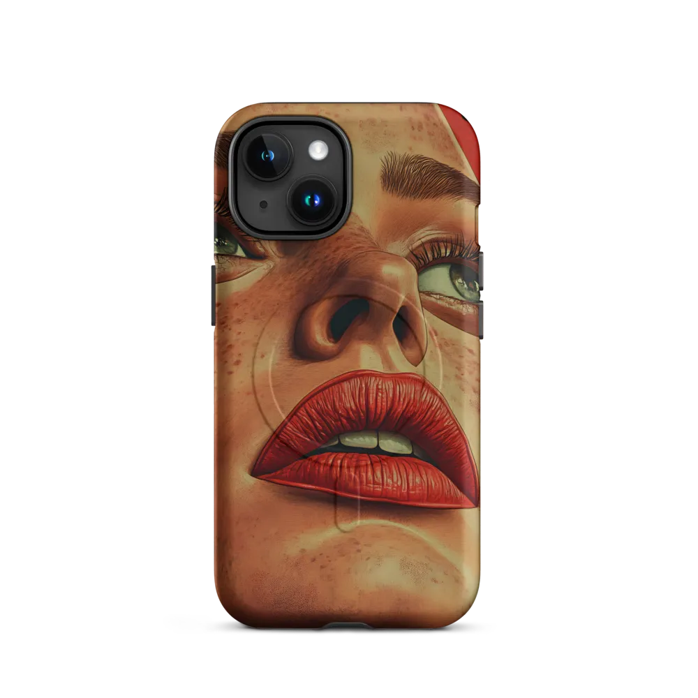 Red Intensity: A Portrait of Elegance