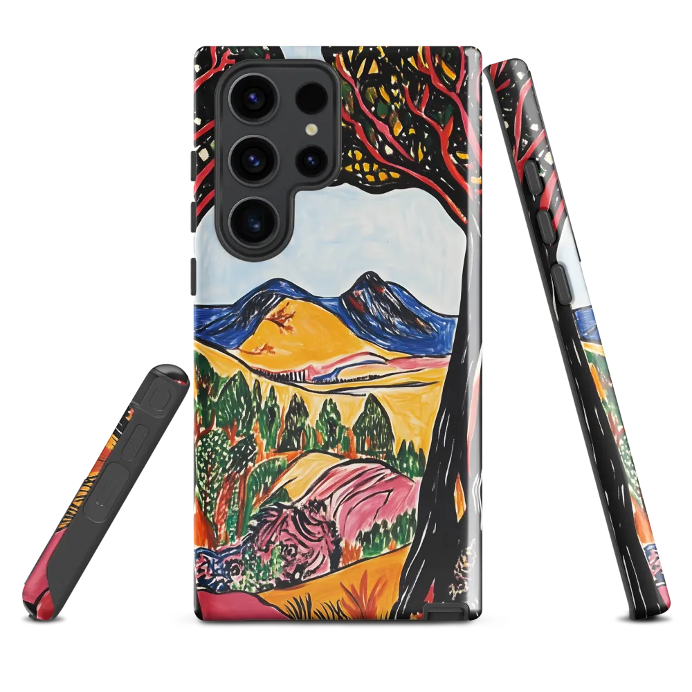 Vibrant Nature's Embrace | Phone Case |  S23 Ultra | Tough Case | Glossy