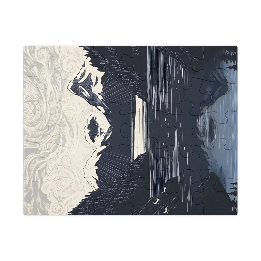 Alpine Reflection 
 Jigsaw Puzzle in Tin Box