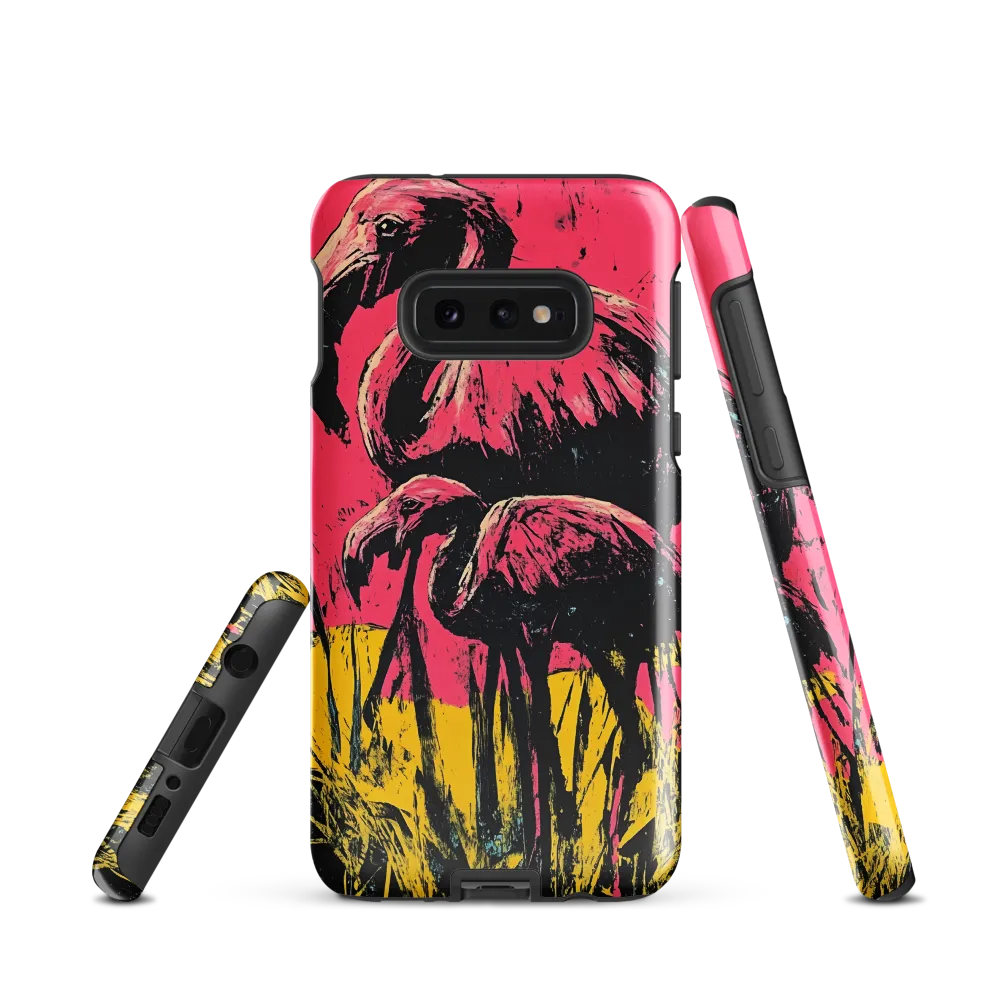 Flamingo Duet: A Pop Art Expression