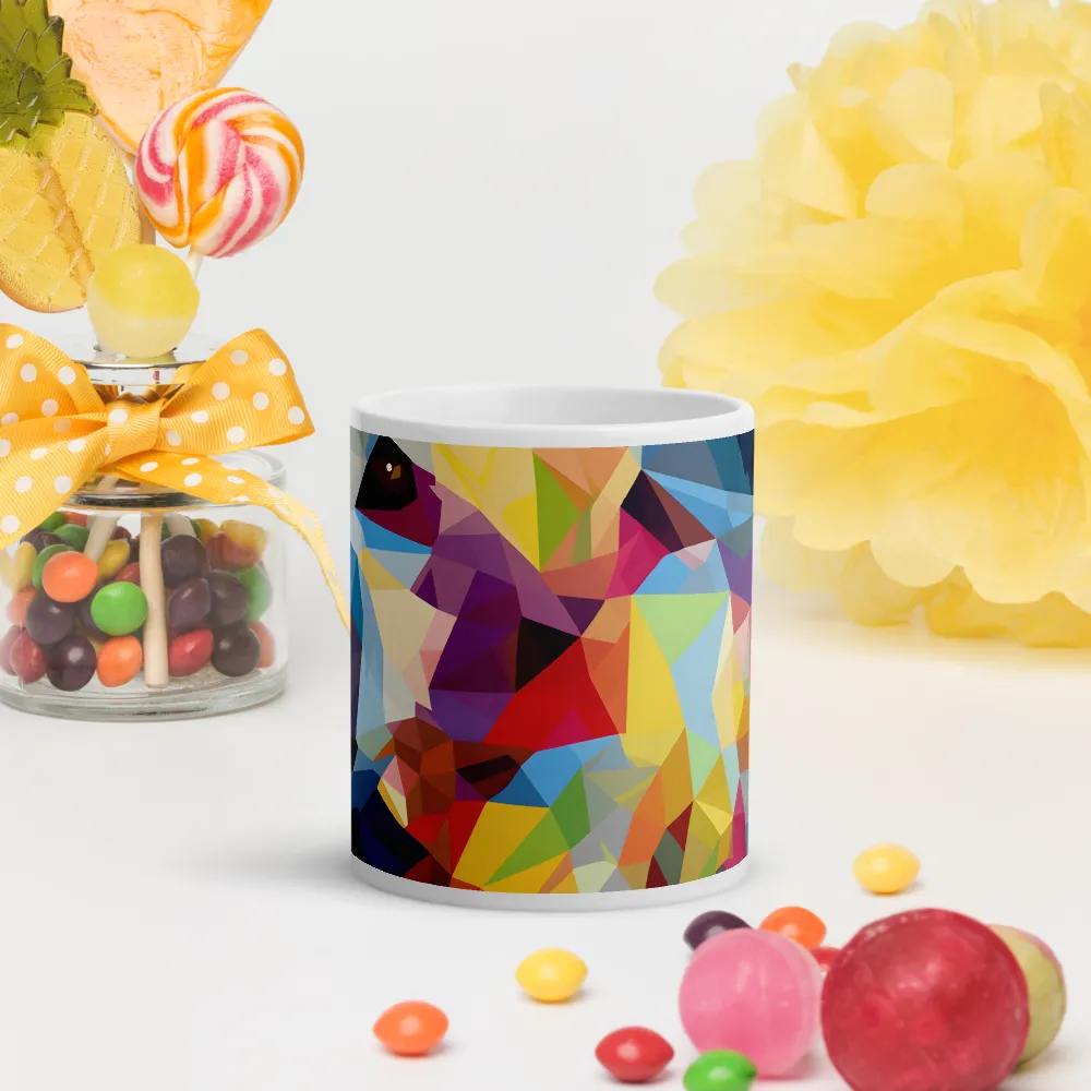 Playful Geometry: The Bear's Face | Mugs | Multiple Sizes & Colors