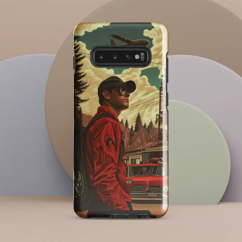 Navigating Dreams: A Surreal Adventure | Phone Case |  S10 Plus | Tough Case | Glossy