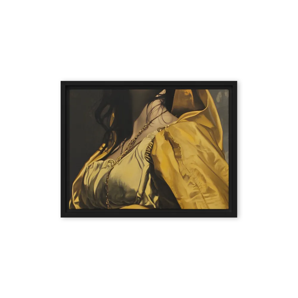 Veiled Confidence | Canvas with Black Frame | 12″×16″
