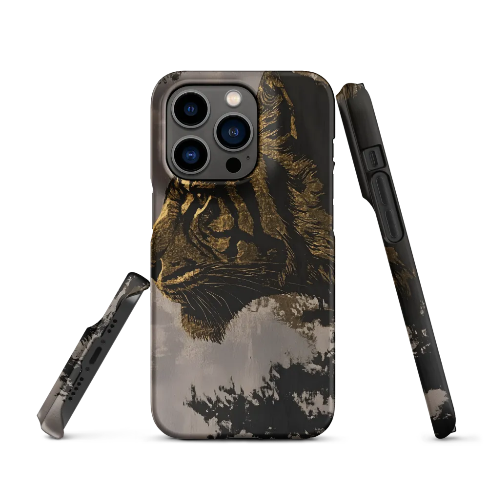 Majestic Silence: The Golden Tiger | Phone Case |  14 Pro | Snap Case | Matte
