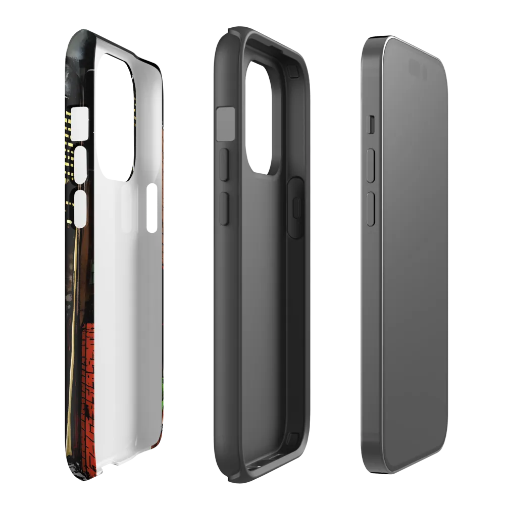 Nocturnal Cityscape: The Hidden Alley | Phone Case |  14 Pro | Tough Case | Matte