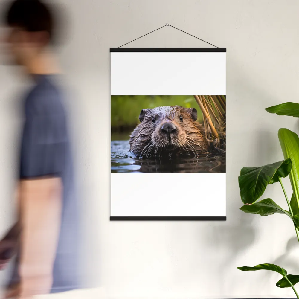 Emergence of the Beaver | Poster With Black Wood Hanger | 24″×36″