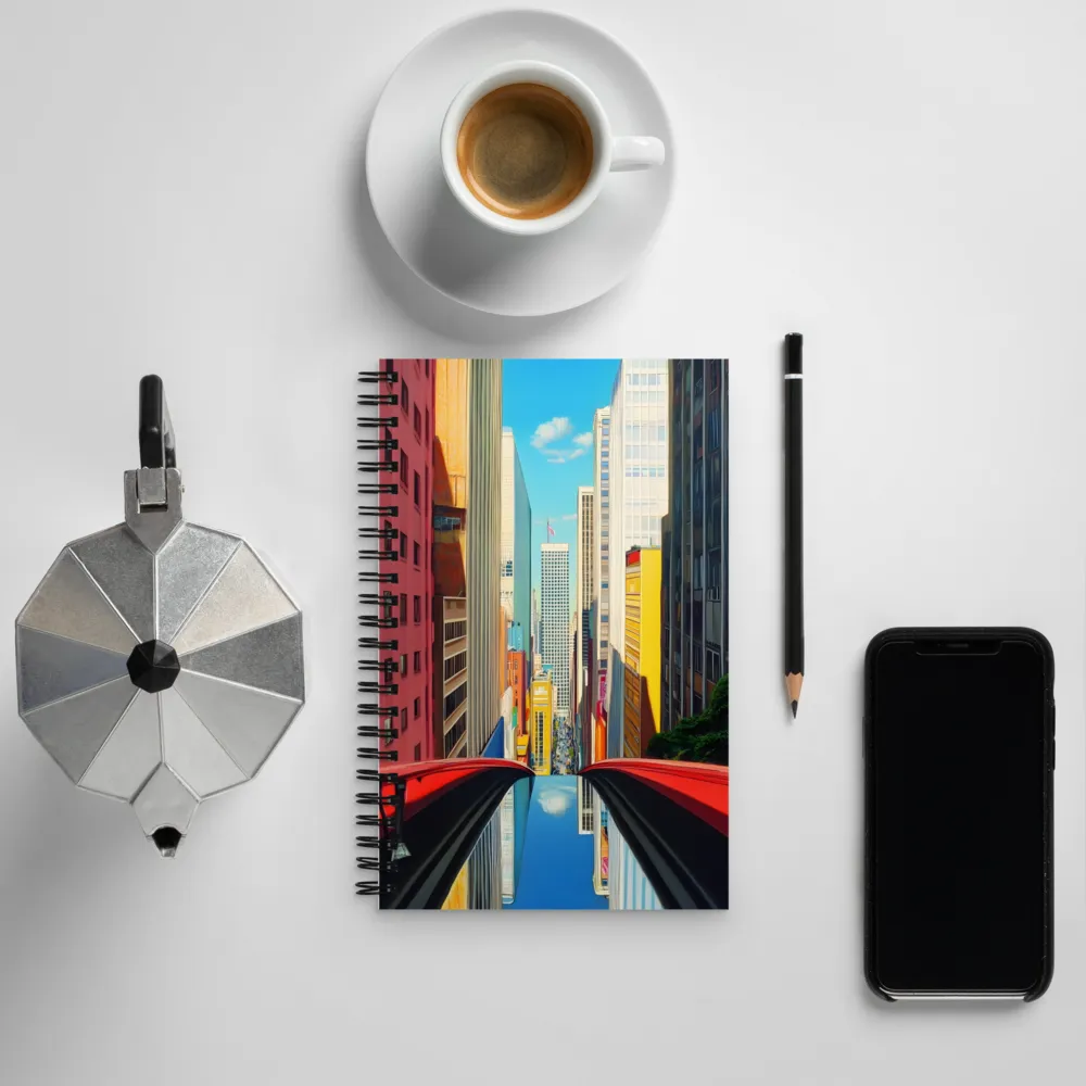 Urban Symphony: A Hyperrealistic Perspective | Spiral Notebook