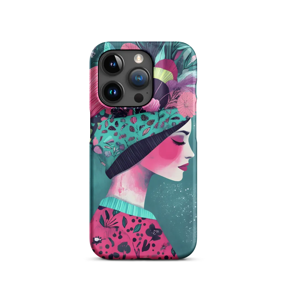 Whimsical Floral Portrait | Phone Case |  15 Pro | Snap Case | Matte