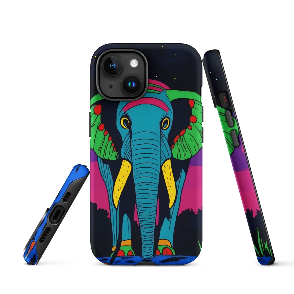 Whimsical Majesty: The Vibrant Elephant