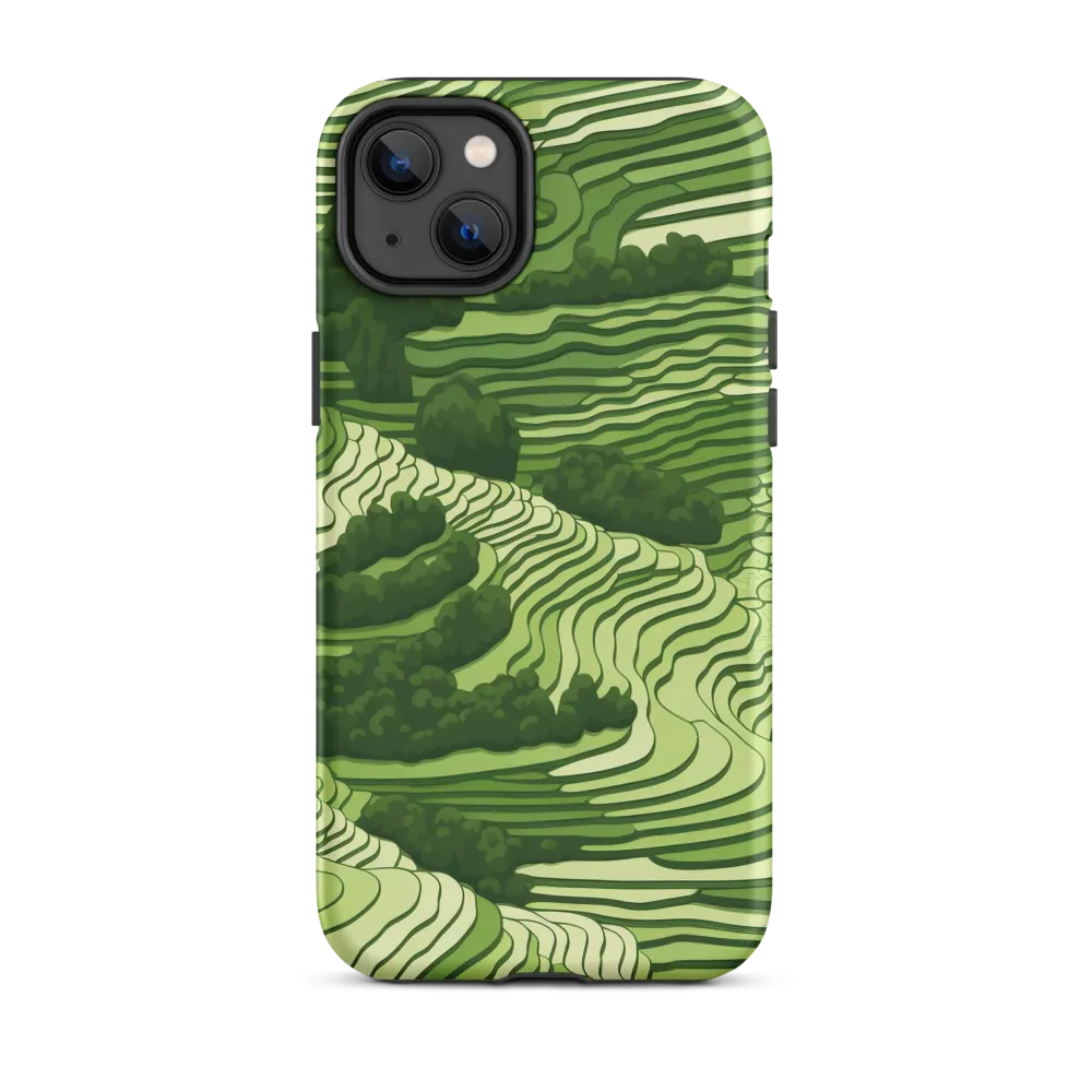 Waves of Green: An Abstract Landscape