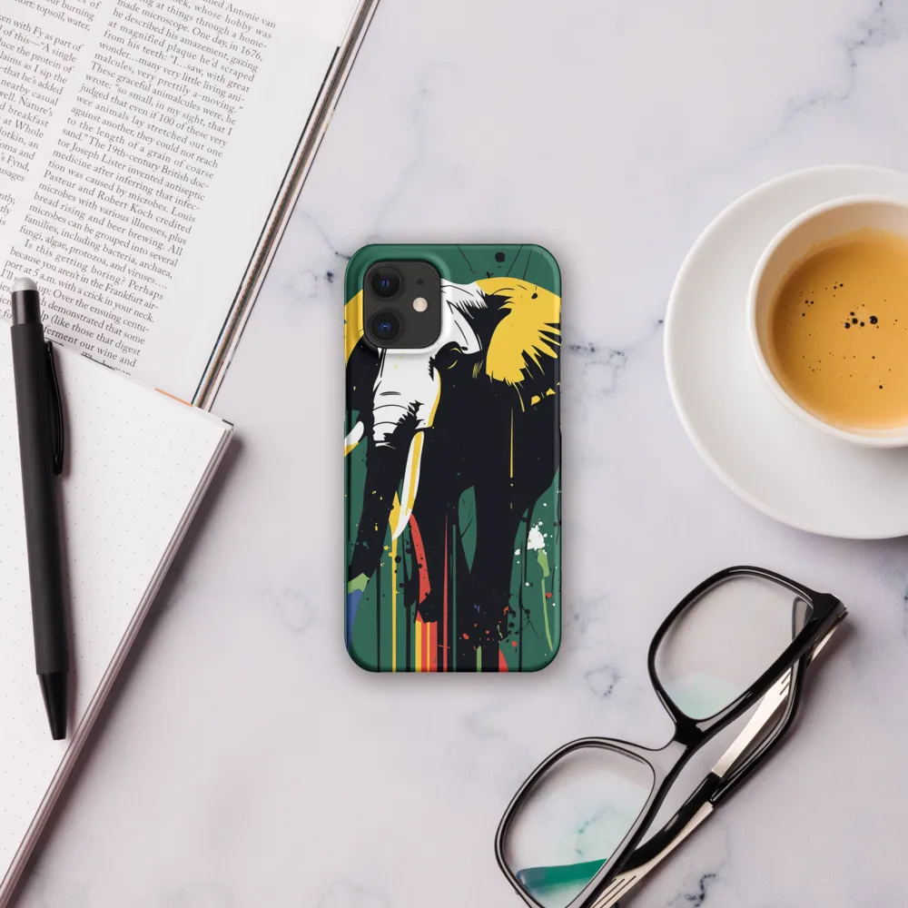 Majestic Minimalism: The Colorful Elephant