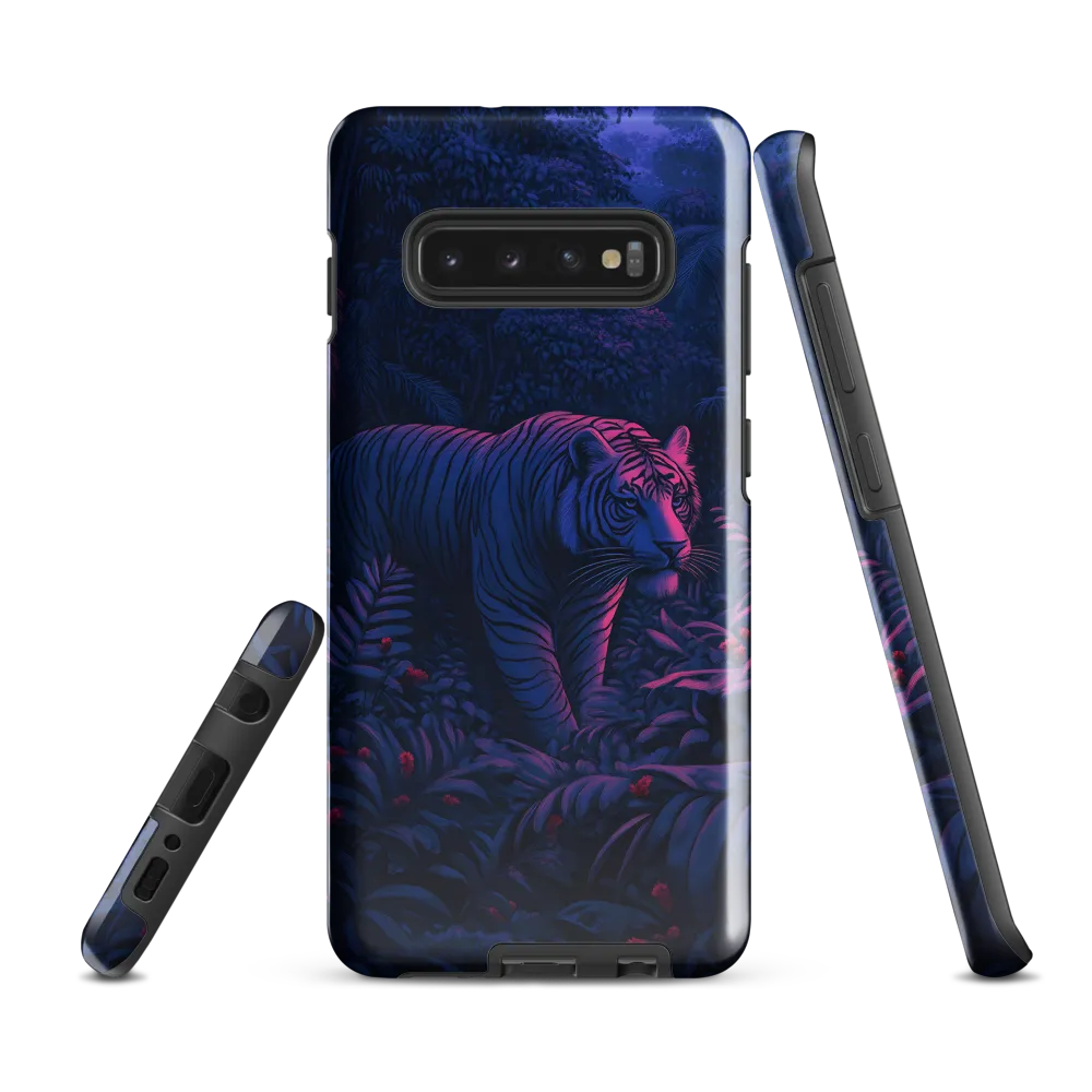 Mystic Prowler: The White Tiger in the Jungle | Phone Case |  S10 Plus | Tough Case | Glossy