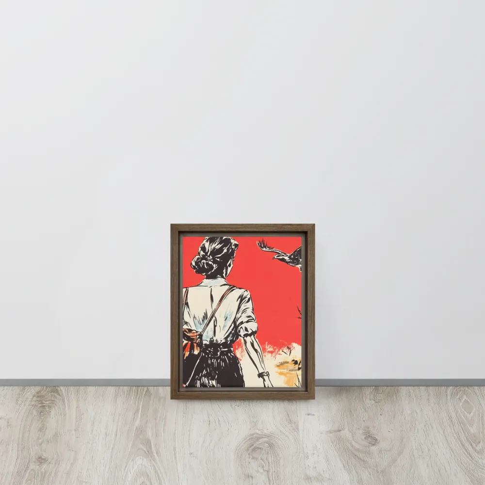 Journey Beyond the Horizon | Canvas with Brown Frame | 8″×10″