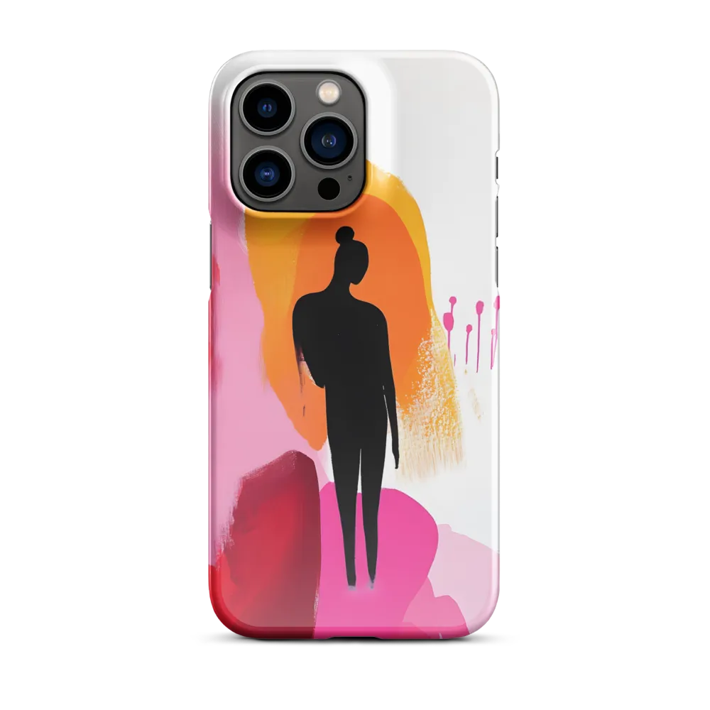 Silhouette in Colorful Abstraction