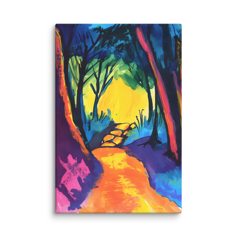 Path Through a Vibrant Forest | Canvas | 32″×48″