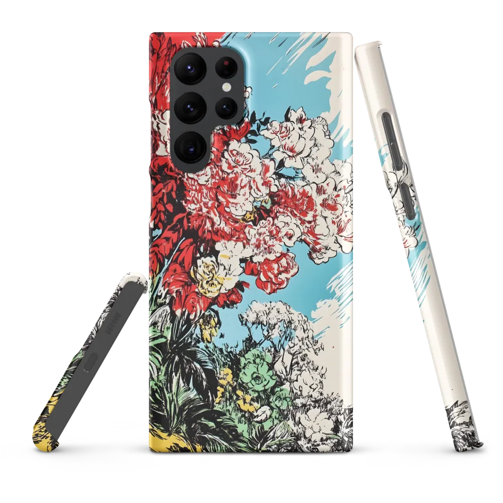 Floral Symphony in Bold Colors | Phone Case |  S22 Ultra | Snap Case | Matte