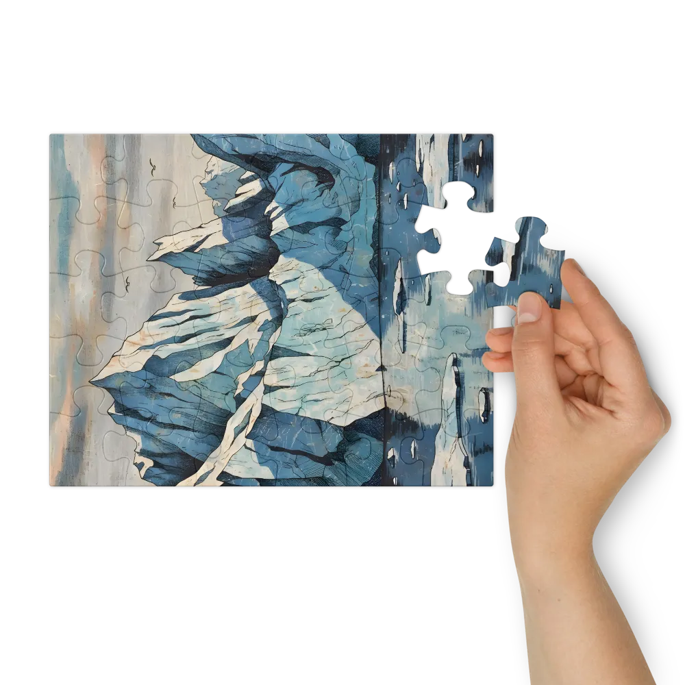 Glacial Peaks 
 Jigsaw Puzzle in Tin Box